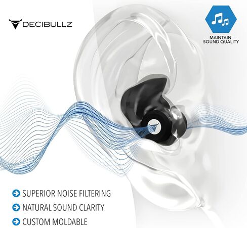Decibullz - Custom Molded Professional Filters, Perfect for Musicians, Recording Professionals and Concertgoers in Kuwait