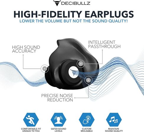 Decibullz - Custom Molded Professional Filters, Perfect for Musicians, Recording Professionals and Concertgoers in Kuwait