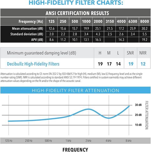 Decibullz - Custom Molded Professional Filters, Perfect for Musicians, Recording Professionals and Concertgoers in Kuwait