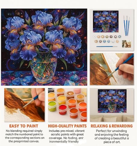 2Packs Paint by Numbers Kit for Adults,20X16IN DIY Dragonfly and Butterfly Paint by Numbers Arts for Beginner and Artists-Acrylic Oil Number Painting Kits for Home Decor,Stress Relief in Saudi Arabia