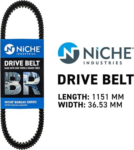 NICHE BOREAS Drive Belt for Polaris Dragon Switchback Indy Rush IQ 600 Pro R Adventure LX LXT 3211122 in Saudi Arabia