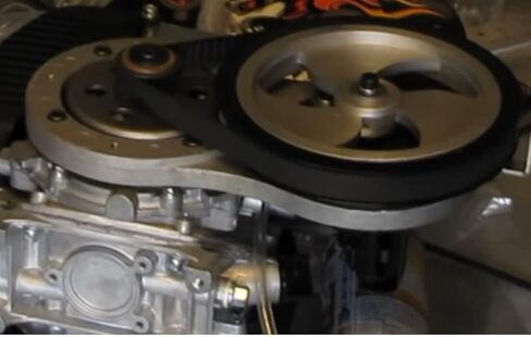 Bike Engine Belt Transmission Belt Rubber synchronous Belt 49cc / 53cc Engine 142F / 144F H5M575-115 Synchronous Belt arc Tooth Motor Drive Belt (Black Arc Tooth Drive Belt, H5M575-115-15mm) in Saudi Arabia