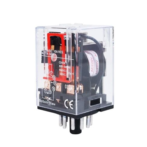 Intermediate Relay 220V 24V 110V 380V 6V MK3P-I 11 Pins Copper Coil Silver Contact Small Electromagnetic Relay 10A(AC 380V) in Saudi Arabia
