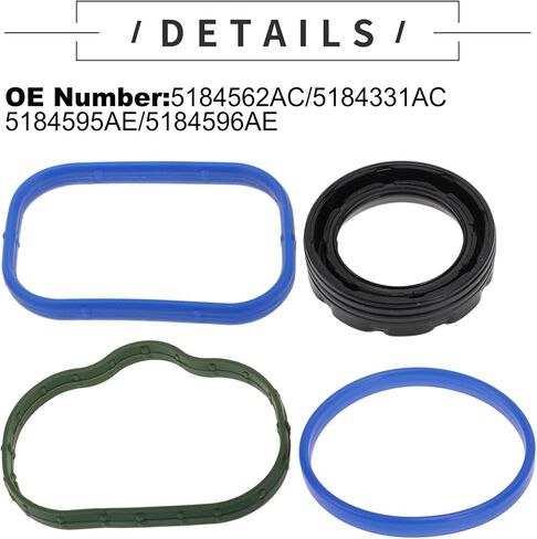 Motoforti Valve Cover Gasket, No.VS50805R/5184596AE, Cylinder Head Valve Seal Gasket, for Ram ProMaster 1500 2500 3500 for Dodge Challenger Durango Journey for Jeep for Chrysler 200 300 in Kuwait