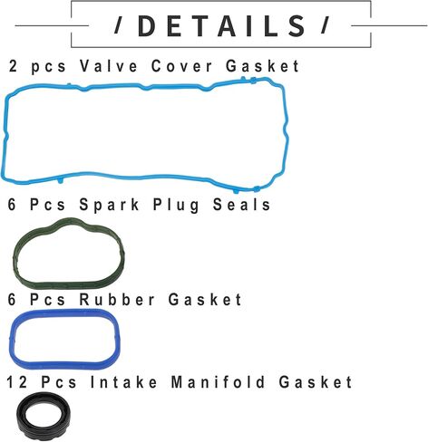 Motoforti Valve Cover Gasket, No.VS50805R/5184596AE, Cylinder Head Valve Seal Gasket, for Ram ProMaster 1500 2500 3500 for Dodge Challenger Durango Journey for Jeep for Chrysler 200 300 in Kuwait