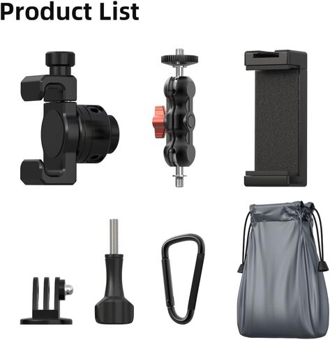 SUREWO Aluminum Fence Mount for Gopro,iPhone, Phone, DJI Osmo Action 4/3/2, Insta360,Mevo Start for Baseball Softball Tennis Recording, Cameras Net Chain Link Fence Clip Mount Holder in Kuwait