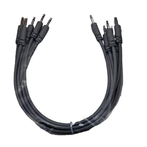 كابلات Luigis Modular Supply Spaghetti Eurorack Patch - حزمة من 5 كابلات رمادية فاتحة، 18 (45 سم) in Saudi Arabia