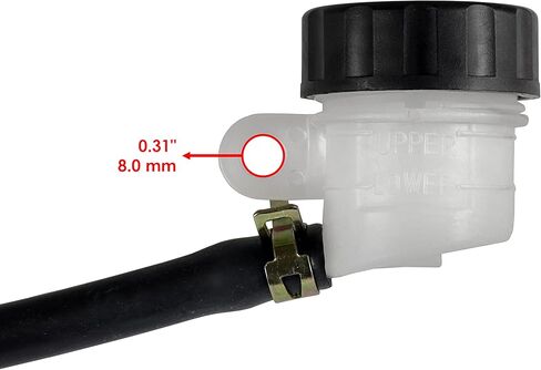 Caltric Rear Brake Master Cylinder Assembly Compatible with Suzuki QuadSport LTZ-400 2003 2004 2005-2008 in Saudi Arabia