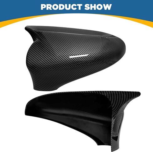 TOPUS Pair Side Mirror Cover Replacement for Lexus IS GS CT LS ES RC F-Sport 2013-2020, Car Reversing Exterior Rear View Mirror Housing 8794A30E00B1 8791A30D10B1 LH+RH Carbon Fiber in Saudi Arabia