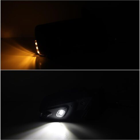 Textured Black Door Side Mirror Assembly For Ford F150 F-150 2021 2022 2023 2024 Heated Manual Folding W/Camera Blind Spot Puddle Turn Signal Light 13+1 Pins Right Passenger Side in Saudi Arabia