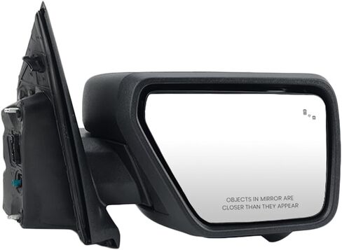 Textured Black Door Side Mirror Assembly For Ford F150 F-150 2021 2022 2023 2024 Heated Manual Folding W/Camera Blind Spot Puddle Turn Signal Light 13+1 Pins Right Passenger Side in Saudi Arabia