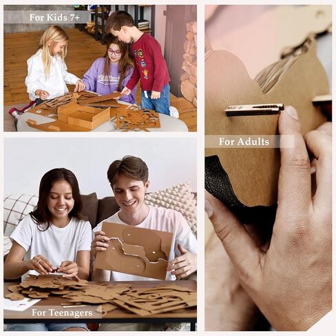 3D Puzzle Model Kit – Gift for Teens, Adults, Kids, Women, Men - Brain Teaser Transforms Into Charming Home Decor (Trio Kittens) - 254 Pieces in Saudi Arabia