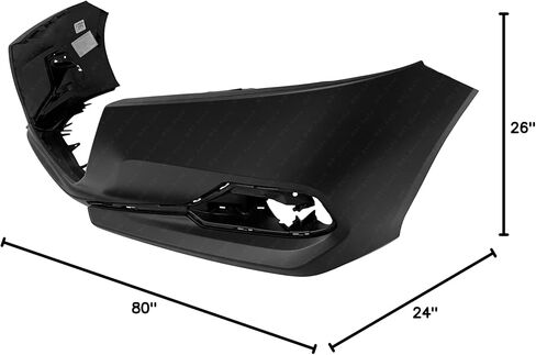 مصدات توفر - مطلية لتتناسب مع غطاء المصد الأمامي المتوافق مع 2021 2022 Honda Accord SE/Sport Sedan 21 22، HO1000328 in Kuwait