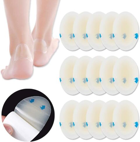 Blister Bandages, Blister Pads (15PCS) Gel Blister Cushions, Blister Pads, Hydrocolloid Seal Adhesive Bandages for Fingers, Toes, Heel Blister Prevention & Recovery (Square-15pcs) in Kuwait