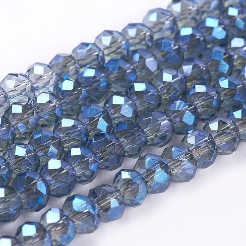 1350pcs Faceted Rondelle Glass Seed Beads 3x2mm Mini Crystal Loose Spacer Beads for DIY Friendship Bracelet Necklace Beading Craft Jewelry Making Ornament, Mixed Color in Saudi Arabia