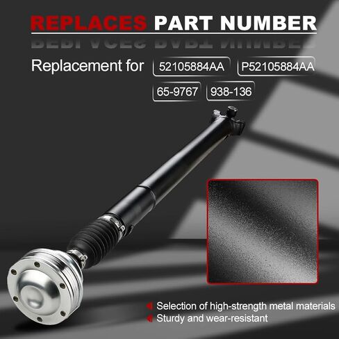 JDMON Front Complete Drive Shaft Prop Shaft Driveshaft Assembly Compatible with Jeep Grand Cherokee 4.0L L6 2001 2002 2003 2004 Front Drive Shaft Replace 65-9767, 52105884AA in Saudi Arabia