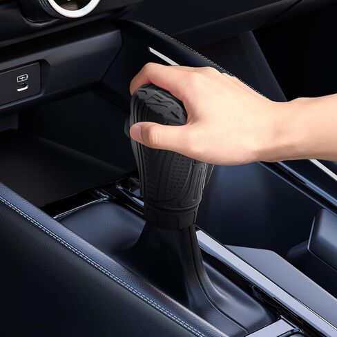 for Honda Civic 2019-2025 Interior Accessories Car Shift Knob Cover with Honda CRV 2026 Accord 2018-2025 HRV XRV 2023 2024 Automobile Center Console Shifter Head Protector-Black in Saudi Arabia