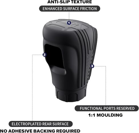 for Honda Civic 2019-2025 Interior Accessories Car Shift Knob Cover with Honda CRV 2026 Accord 2018-2025 HRV XRV 2023 2024 Automobile Center Console Shifter Head Protector-Black in Saudi Arabia