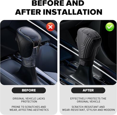 for Honda Civic 2019-2025 Interior Accessories Car Shift Knob Cover with Honda CRV 2026 Accord 2018-2025 HRV XRV 2023 2024 Automobile Center Console Shifter Head Protector-Black in Saudi Arabia