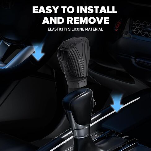 for Honda Civic 2019-2025 Interior Accessories Car Shift Knob Cover with Honda CRV 2026 Accord 2018-2025 HRV XRV 2023 2024 Automobile Center Console Shifter Head Protector-Black in Saudi Arabia