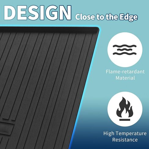 ACROPIX Flat Face Cargo Liner Rear Trunk Mat Trunk Cargo Luggage Boot Tray Mat Vertical Stripes Pattern for Mitsubishi Outlander 2022-2024 Anti-Slip in Saudi Arabia