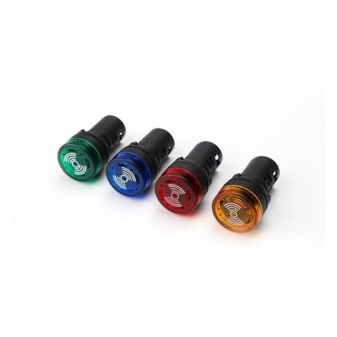22MM Flash Buzzer LED Sound and Light Alarm AD16-22SM12V24V220V380V AC/DC(LED lamp Blue ACDC 24V) in Saudi Arabia