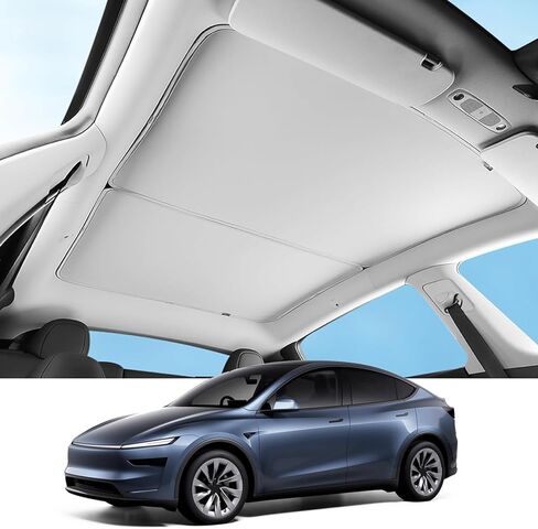 LUCKEASY Front Shading Net for Tesla Model X Up Glass Roof Sunshade Car Skylight Blind Shading Net (MX-GA33L A) Installation Requires Patience in Kuwait