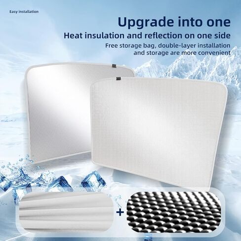 LUCKEASY Front Shading Net for Tesla Model X Up Glass Roof Sunshade Car Skylight Blind Shading Net (MX-GA33L A) Installation Requires Patience in Kuwait