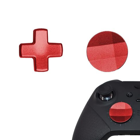 2Pcs D-Pads Replacement Kit for Xbox One Elite Series 2, Metal D-pads Parts for Xbox One Elite Series 2 Core Controller, Stainless Steel Standard D-pads for One Elite Series 1 Controller (Black) in Saudi Arabia