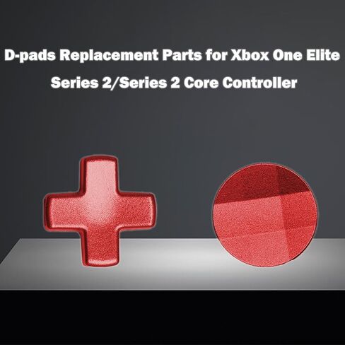 2Pcs D-Pads Replacement Kit for Xbox One Elite Series 2, Metal D-pads Parts for Xbox One Elite Series 2 Core Controller, Stainless Steel Standard D-pads for One Elite Series 1 Controller (Black) in Saudi Arabia