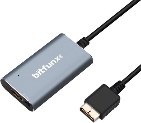 PS2 HDMI Adapter - Built in RGB to YPbPr Switch, Plug & Play Video Game Adapter with No Lag, HDMI Converter Adapter for PS2 Game Console in Kuwait