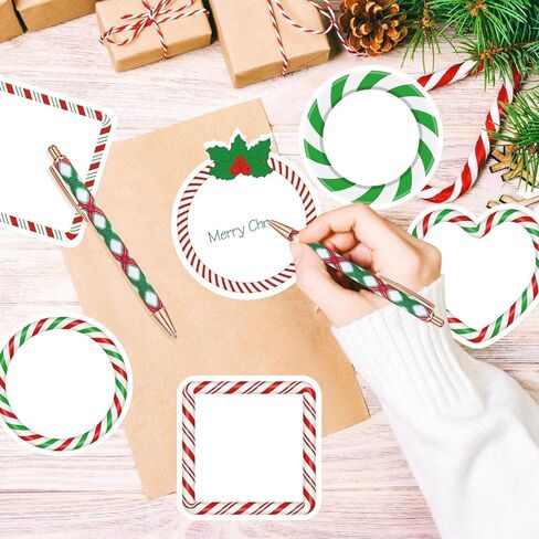 18pcs Christmas Style Ballpoint Pen and Sticky Notes Set, Bulk Office Supplies Gift Set for Adults, Suitable for Employee Appreciation Week, Household Use, Perfect Christmas Gifts in Saudi Arabia