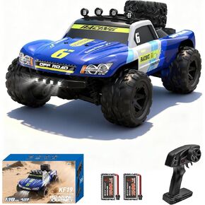 1:18 Scale RC Car, 38KM/H High-Speed Remote Control Car, 4WD All-Terrain RC Short Course Truck, RC Buggy with 2 Batteries, IPX4 Waterproof, 2.4GHz Radio, for Teenagers 14+ in Saudi Arabia