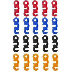 guyline tensioner 100 Aluminum Alloy Tent Rope Adjusters, Suitable for Hiking and Backpacking Rope Fasteners. for Camping, Hiking, Backpacking Ultralight Tent S(Red 100pcs) in Saudi Arabia