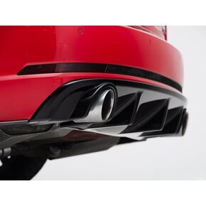 ECS Gloss Black Rear Diffuser Compatible with Audi B9 A4 S-Line Pre-Facelift in Saudi Arabia