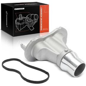 A-Premium Engine Coolant Thermostat Housing Assembly with Seal Compatible with Ford F-250/F-350/F-450/F-550 Super Duty, 2008 2009 2010, 6.4L, Replaces for 8C3Z8592N in Kuwait