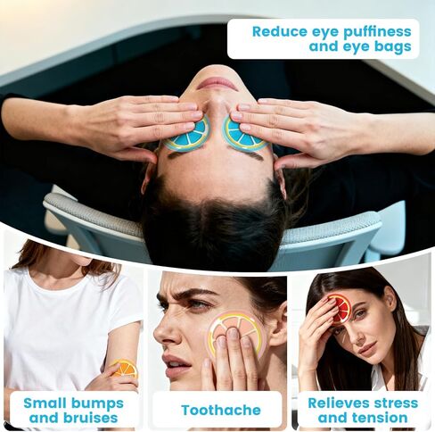Eye Pad, Eye Gel Ice Pack, Reusable Gel Eye Mask, Eye Cooling Pad Hot Cold Therapy Eye Patch,Gel Eye Pad Cold Eye Mask Hot Cold Compress Reusable Gel Eye Pads Treat Eye Swelling in Kuwait