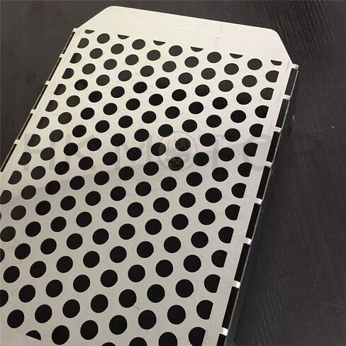 HKMOTO- Chrome Skull Flame Radiator Grille Cover Stainless Compatible with Vulcan VN 1500 Steel [B01CTJTMT4] in Saudi Arabia