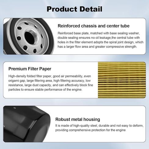 2540086 Oil Filter 2540122 for Polaris RZR Ranger 570 700 800 900 Crew XP, General 1000, RZR S 800, RZR 4 800 900, RZR 570 800 900 1000, ACE 900 500 ATV/Snowmobile# 2540006, 2PCS in Saudi Arabia