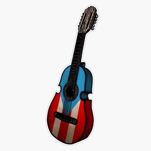 Puerto Rican Flag Cuatro Boricua Sticker Bumper Sticker Vinyl Decal 5" in Saudi Arabia
