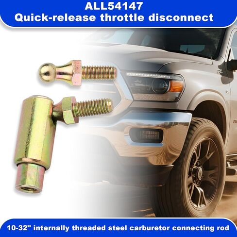 2 Sets Throttle Cable Ends, Carbon Steel 10-32 Female Thread Ball Joint Quick Disconnect Throttle Cable End Fittings for Diesel Trucks in Saudi Arabia