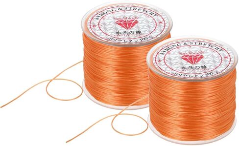DMiotech 2 Rolls Elastic String for Bracelets, 1mm Stretch Bead Cord for Jewelry Making, Necklaces and Bracelet Making Red, 100m in Saudi Arabia