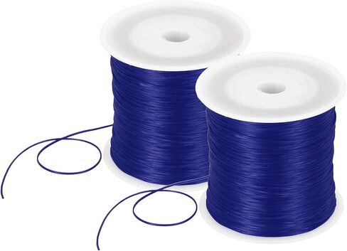 DMiotech 2 Rolls Elastic String for Bracelets, 1mm Stretch Bead Cord for Jewelry Making, Necklaces and Bracelet Making Red, 100m in Saudi Arabia