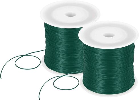 DMiotech 2 Rolls Elastic String for Bracelets, 1mm Stretch Bead Cord for Jewelry Making, Necklaces and Bracelet Making Red, 100m in Saudi Arabia