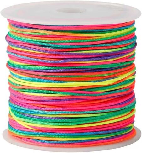 1mm 164Feet Elastic Bracelet Cord Rainbow Elastic Cord Used for Jewelry Making Bracelet Beads and Handicrafts in Saudi Arabia