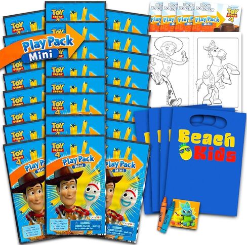 Disney Toy Story Mini Party Favors Set for Kids - Bundle with 24 Mini Toy Story Activity Play Packs with Coloring Pages, Stickers (Buzz Lightyear Woody Birthday Party Supplies) in Saudi Arabia
