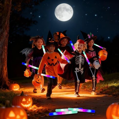 70PCS Light Up Foam Sticks,LED Glow Sticks Bulk Party Pack with 3 Modes Colorful Flashing,Glow in The Dark Party Supplies,Glow Sticks Bulk for Wedding,Halloween,Birthday,July 4th,Concert in Saudi Arabia