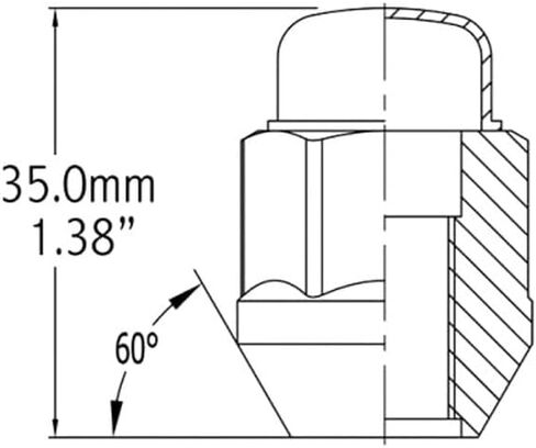 Coyote Accessories 56K548BLK - Black Cone Seat Acorn Bulge Lug Wheel Installation Kit W/o Valve Stems in Saudi Arabia