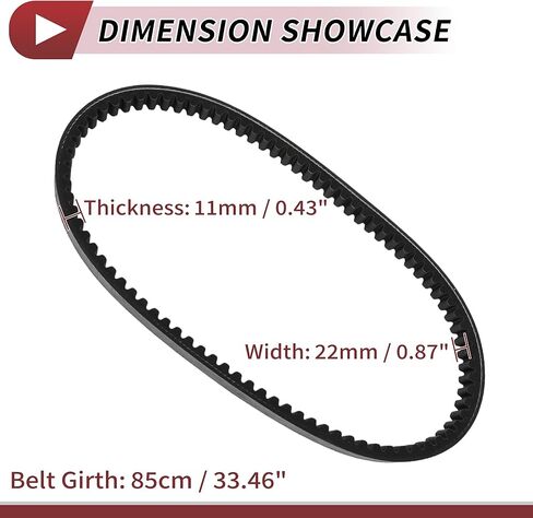 Drive Belt for Honda CH250 Elite 1985-1990 V-Belt No.23100KM1671 in Saudi Arabia