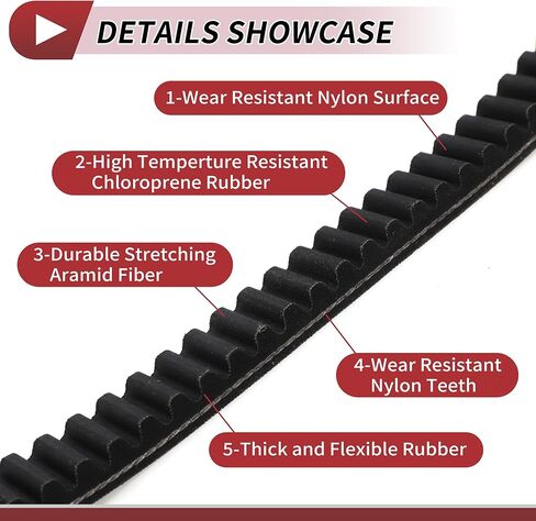 Drive Belt for Honda CH250 Elite 1985-1990 V-Belt No.23100KM1671 in Saudi Arabia